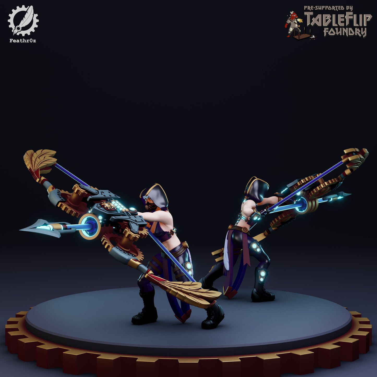 Feathr0z - Vanguard - Bow Elite - DnD/TTRPG Figure/Miniature