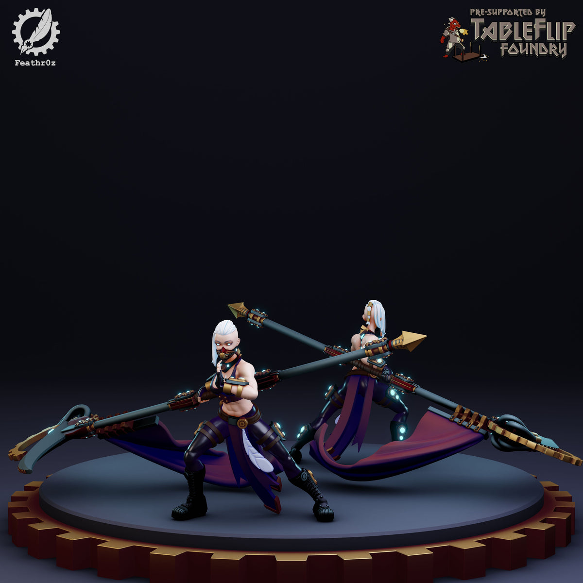 Feathr0z - Vanguard - Polearm Elite - DnD/TTRPG Figure/Miniature