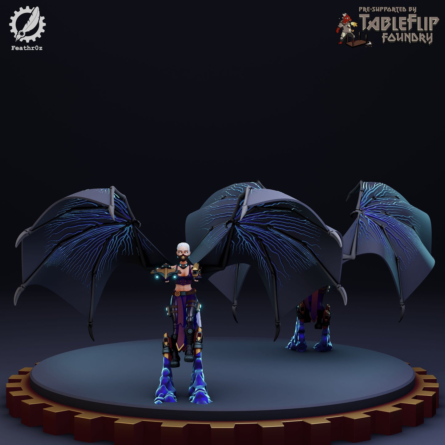 Feathr0z - Vanguard - Flying Recon Elite - DnD/TTRPG Figure/Miniature