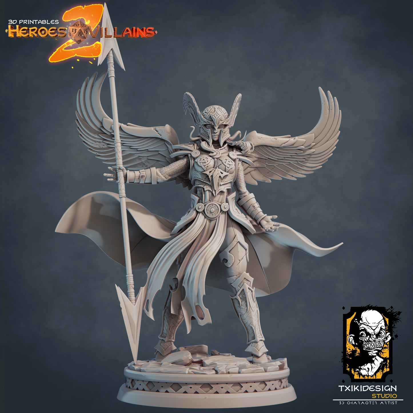 Javier Tejedor - Valkyrie - DnD/TTRPG Figure/Miniature