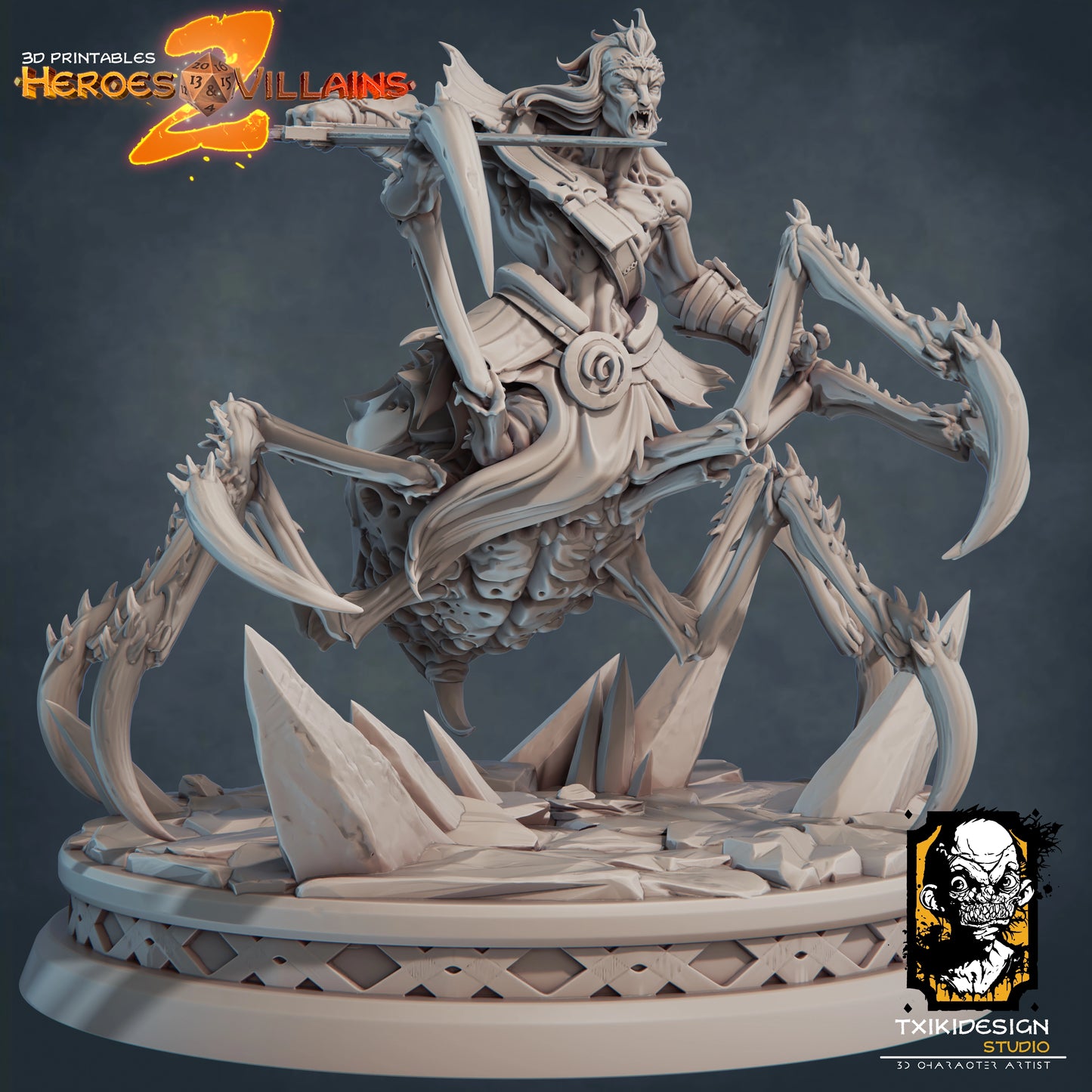 Javier Tejedor - Drider - DnD/TTRPG Figure/Miniature