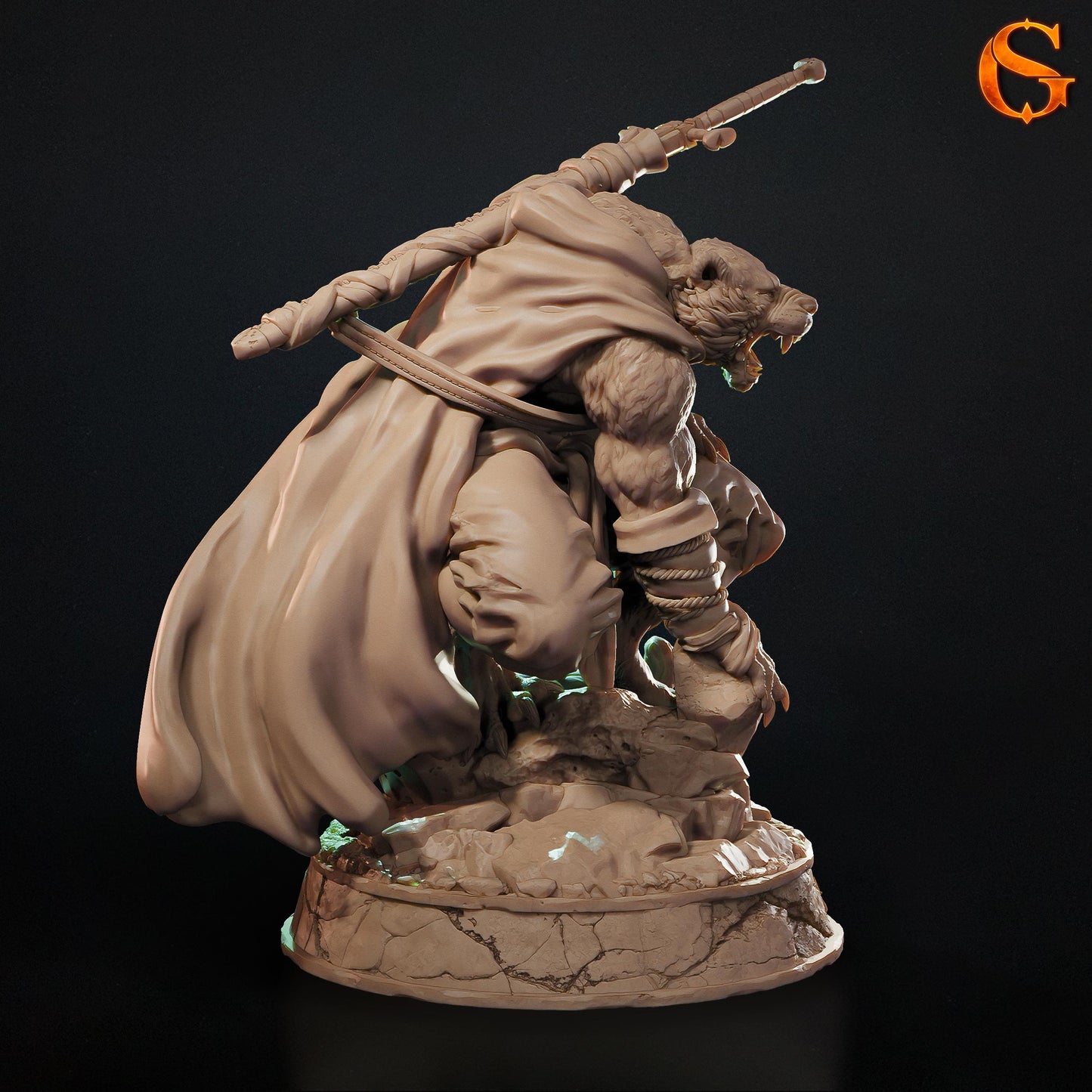 Solgoodcreations - Weretiger - DnD/TTRPG Figure/Miniature