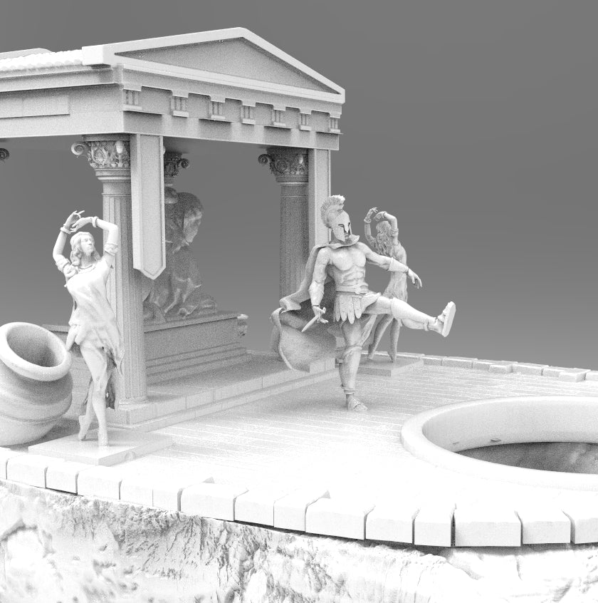 Possibly Cool Dice Tower - Sparta - DnD/TTRPG/Roleplaying/Wargames