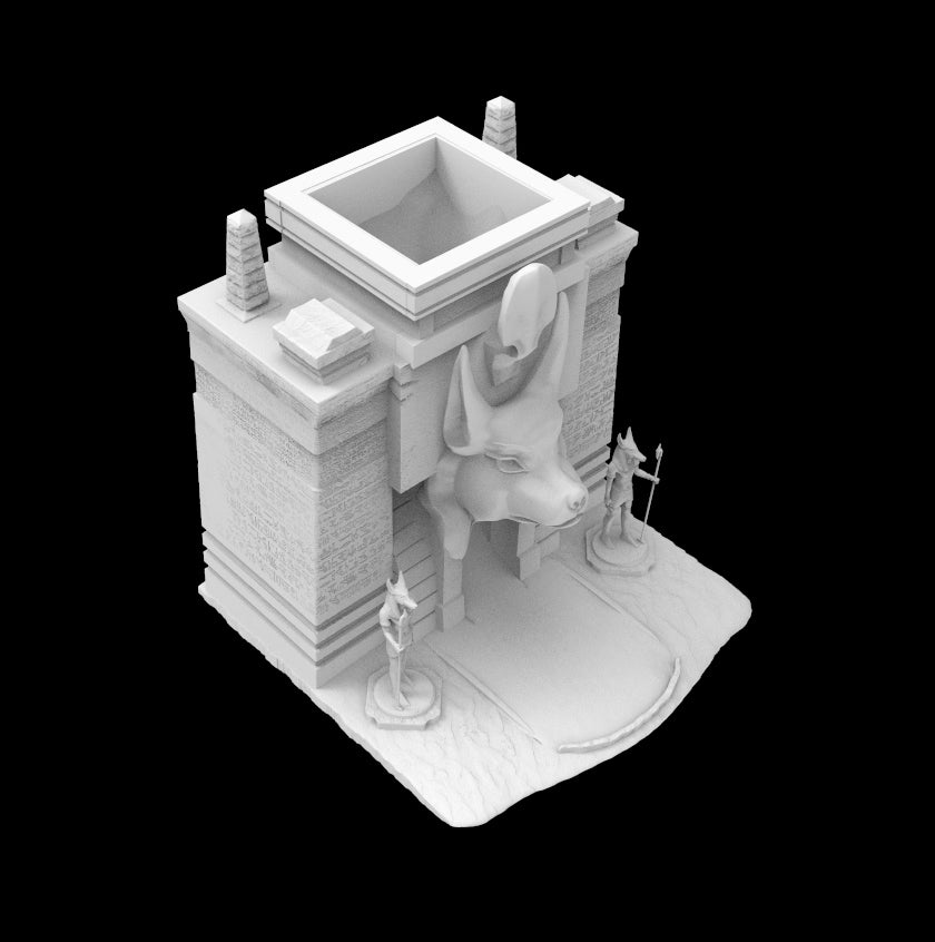 Possibly Cool Dice Tower - Anubis - DnD/TTRPG/Roleplaying/Wargames