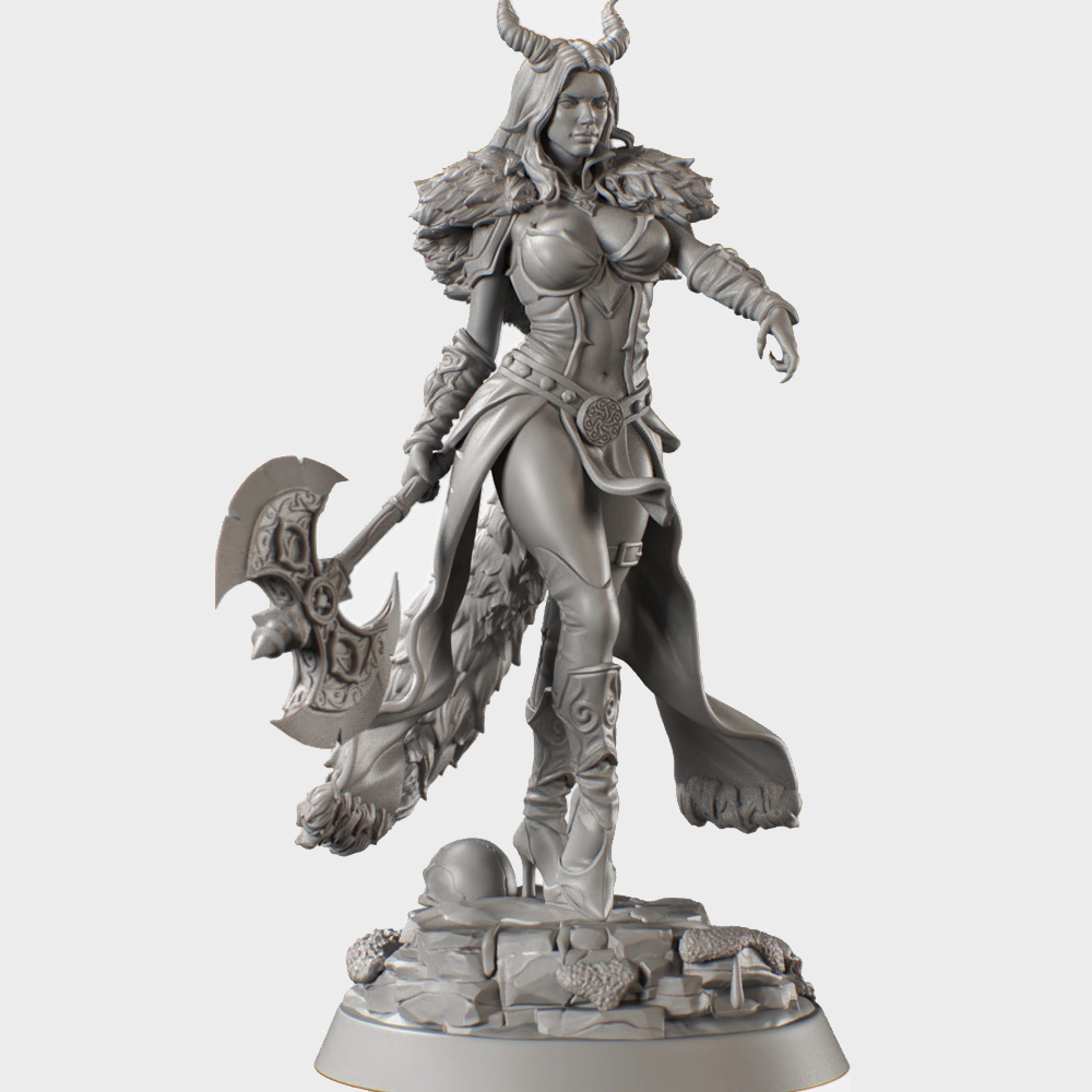 HoldMyMiniatures - Sigrid, Shadow Huntress #1 - 75mm Pin Up/Figure/Model/Diorama