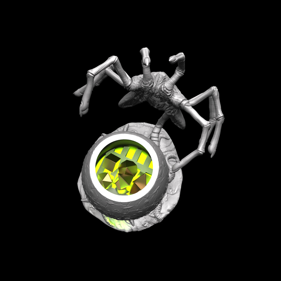 Possibly Cool Dice Box/Case - Alien Egg - DnD/TTRPG/Roleplaying/Wargames
