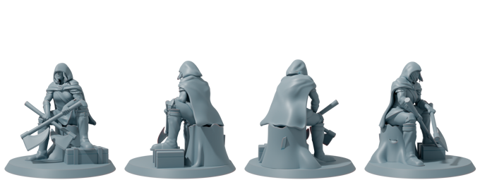 STLGobbo - Black River Rogues - Axe - DnD/Pathfinder/TTRPG Figure