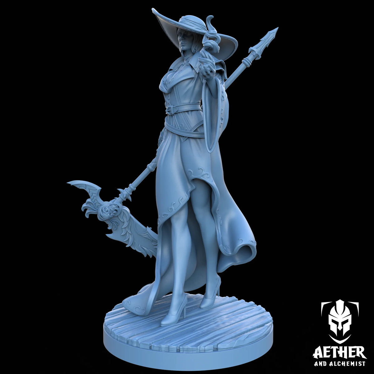 Aether & Alchemist - Selara the Reaper - 75mm Pin Up/Figure/Model/Diorama
