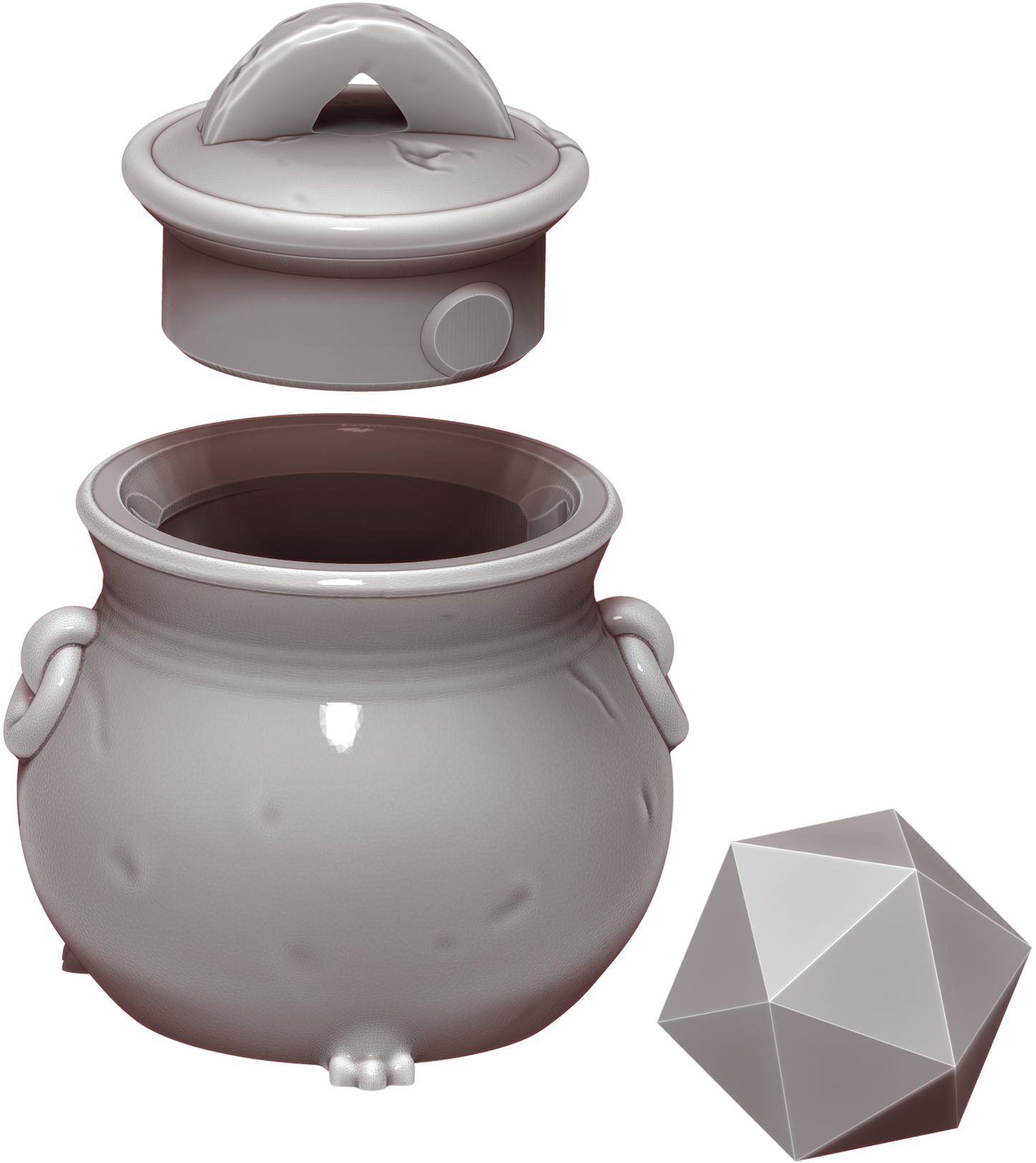 Ars Moriendi - Tiny Potions Dice Holder - Cauldron - DnD/TTRPG/Roleplaying/Wargames - Helios3DPrinting