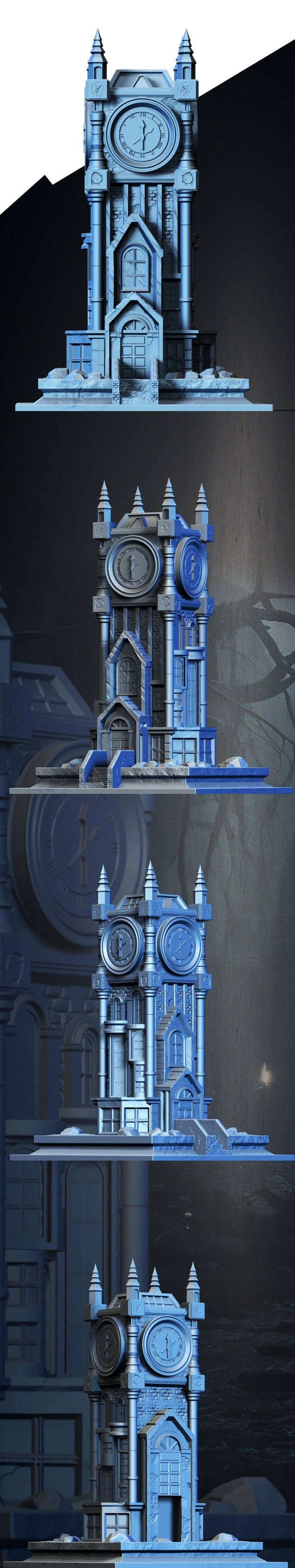 Slope3D - Clocktower (Horror) Dice Tower - DnD/TTRPG/Roleplaying/Wargames