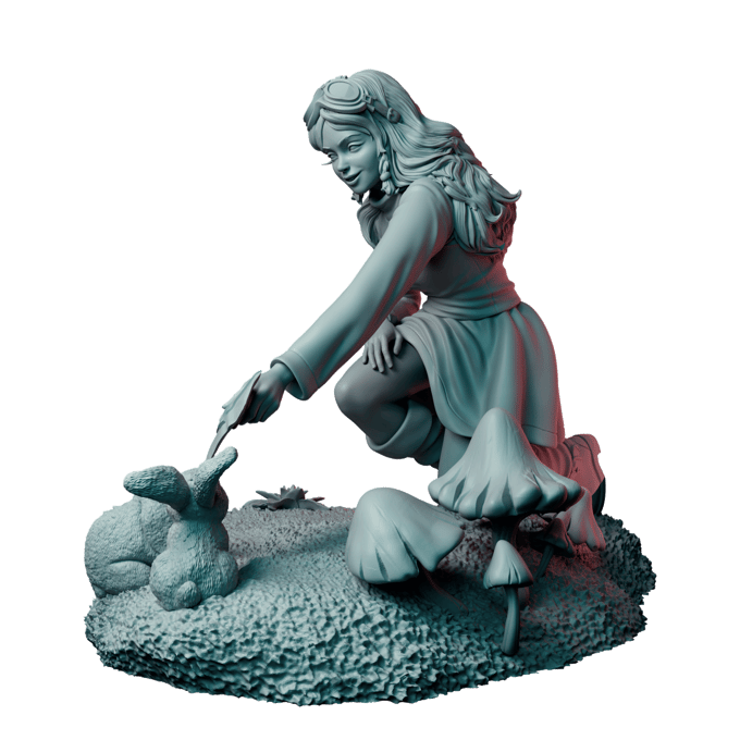 Authorseries Studio - Rabbit's Farewell - 75mm Pin Up/Figure/Model/Diorama