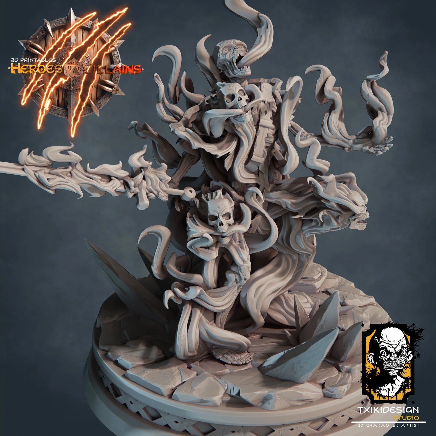 Javier Tejedor - Flameskull - DnD/TTRPG Figure/Miniature