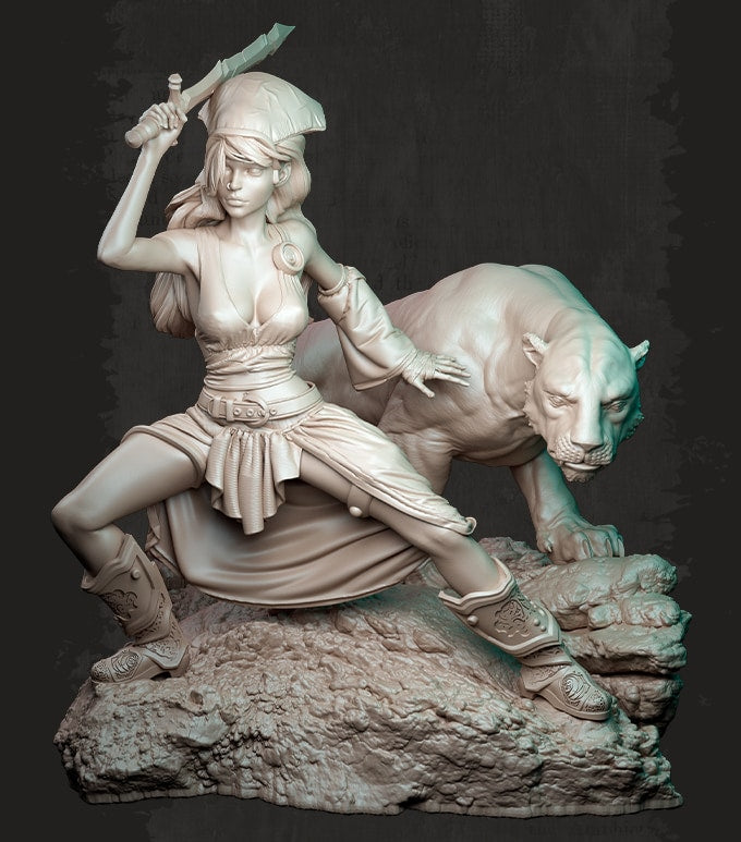 Nocturna - Jungle of Atheroth - 40/80mm Pin Up/Figure/Model/Diorama