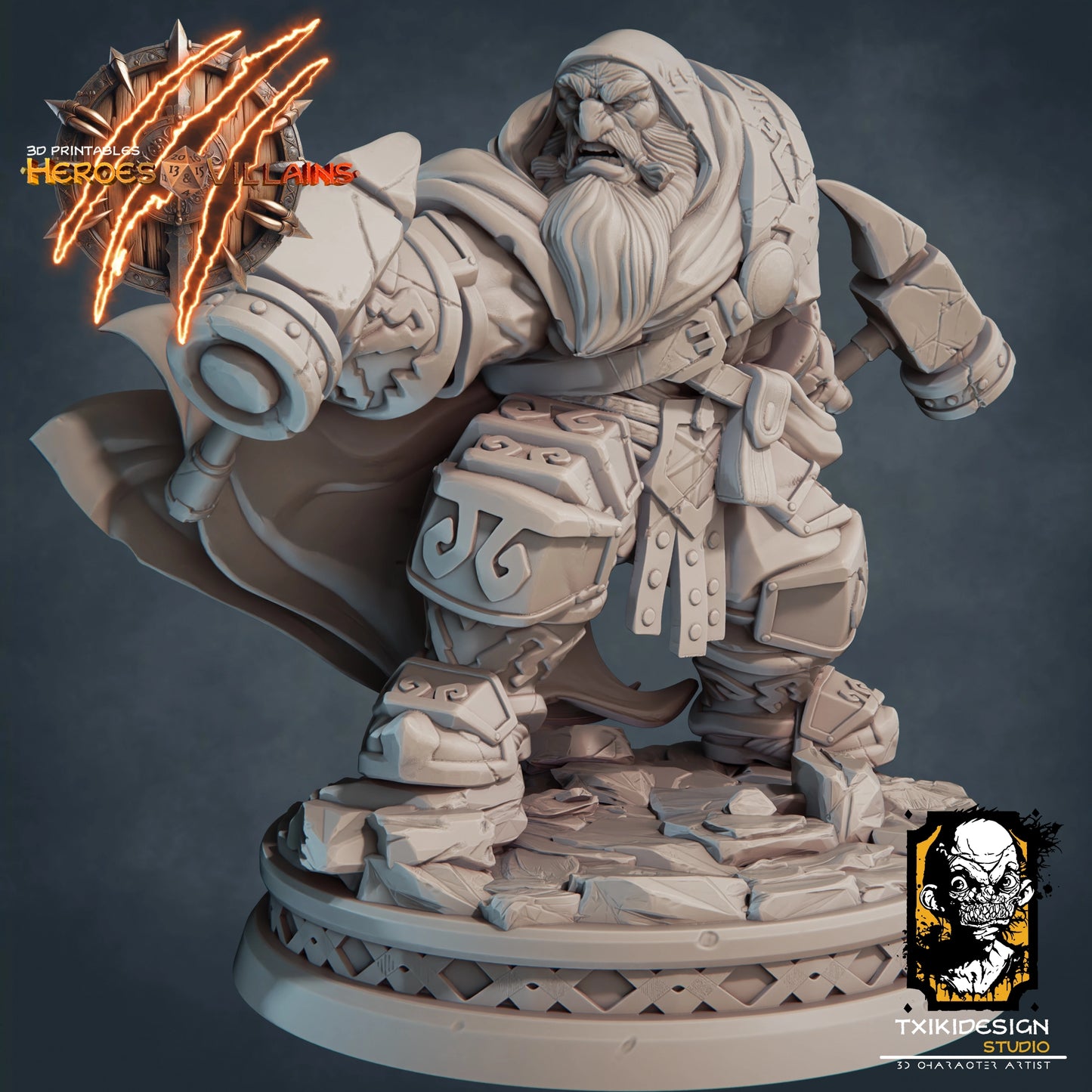 Javier Tejedor - Dwarf - DnD/TTRPG Figure/Miniature