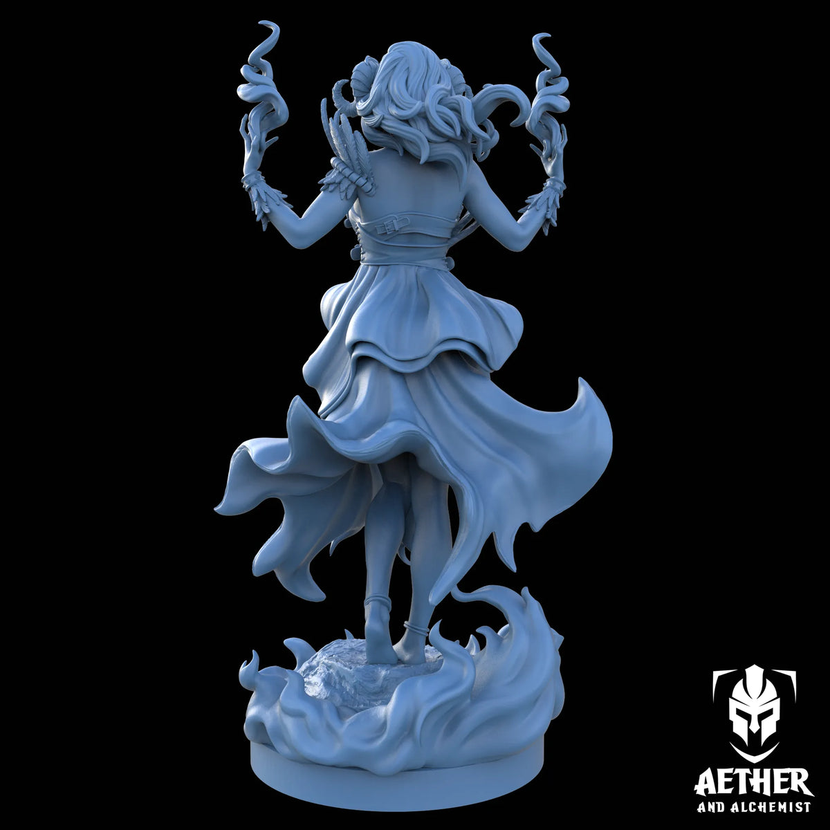 Aether & Alchemist - Ignara Flareborn - 75mm Pin Up/Figure/Model/Diorama