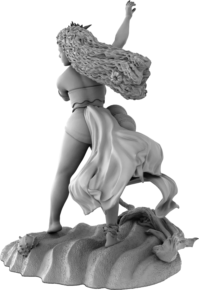 Amra 3D Art - Seasons - Summer - 75mm Pin Up/Figure/Model/Diorama - Helios3DPrinting