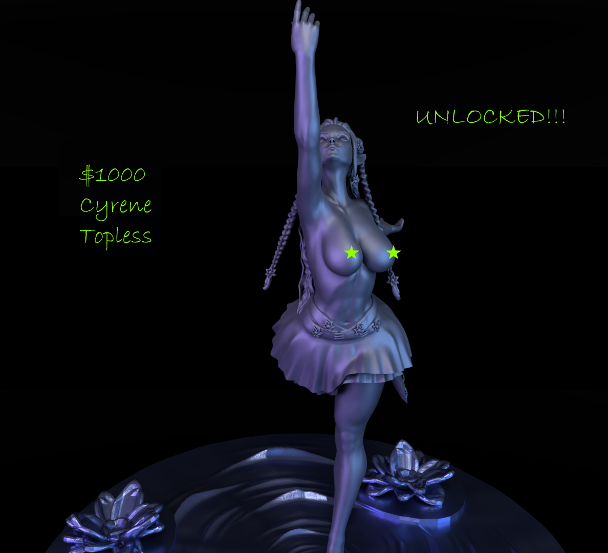 Bunch-O-Minis - Naiads of the Eversea - Cyrene - 75mm Pin Up/Figure/Model/Diorama