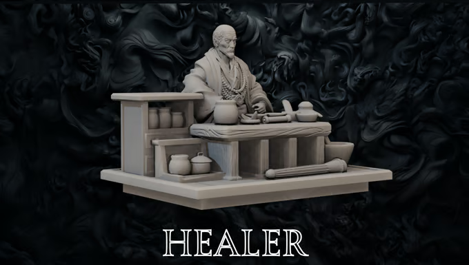 Forged Path - Tokugawa Ronin - Healer - DnD/Pathfinder/TTRPG Figure