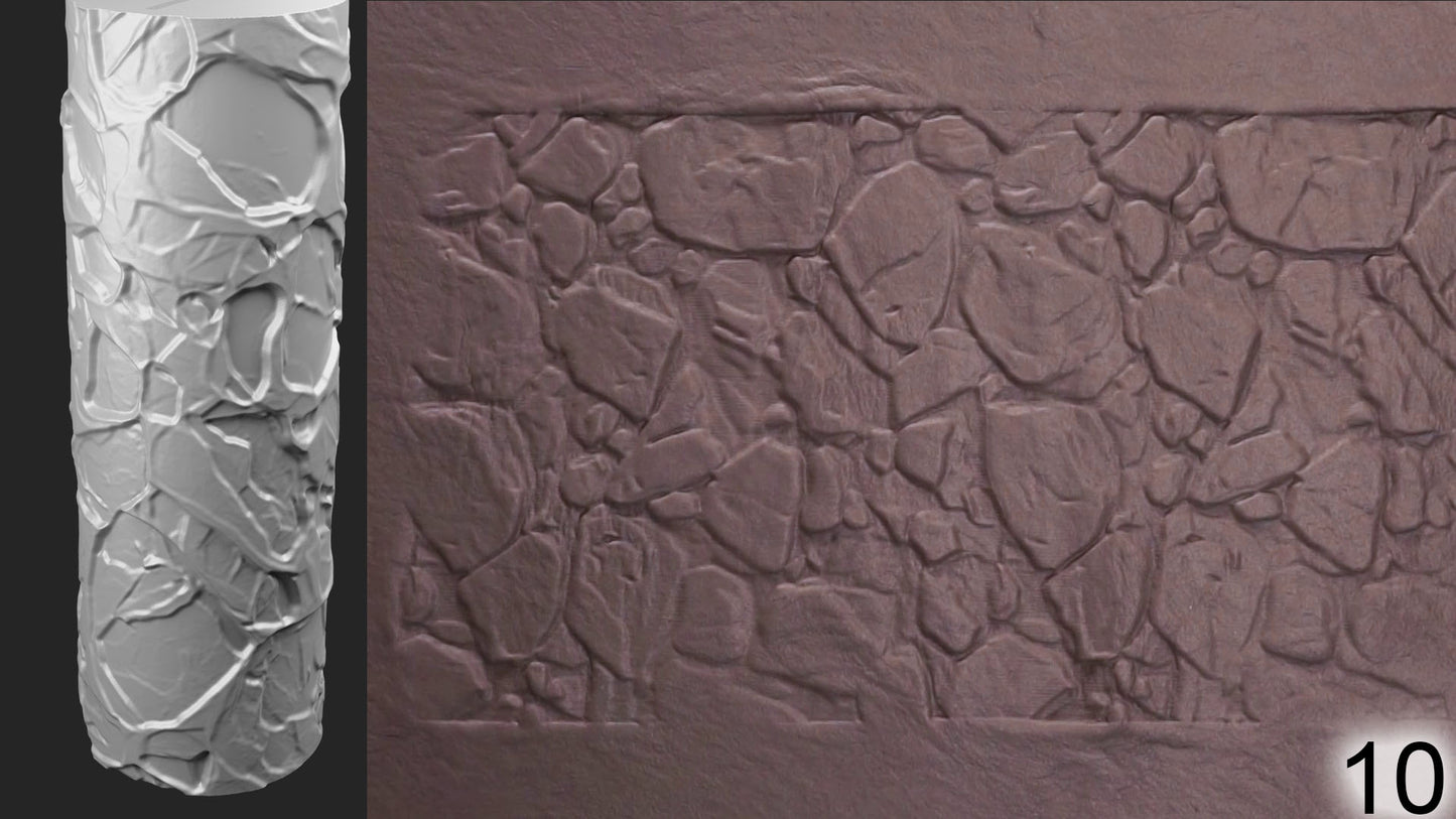 Jorrit - Texture Rollers #23 - Clay Roller for Scenery/TTRPG/Pottery Embossing