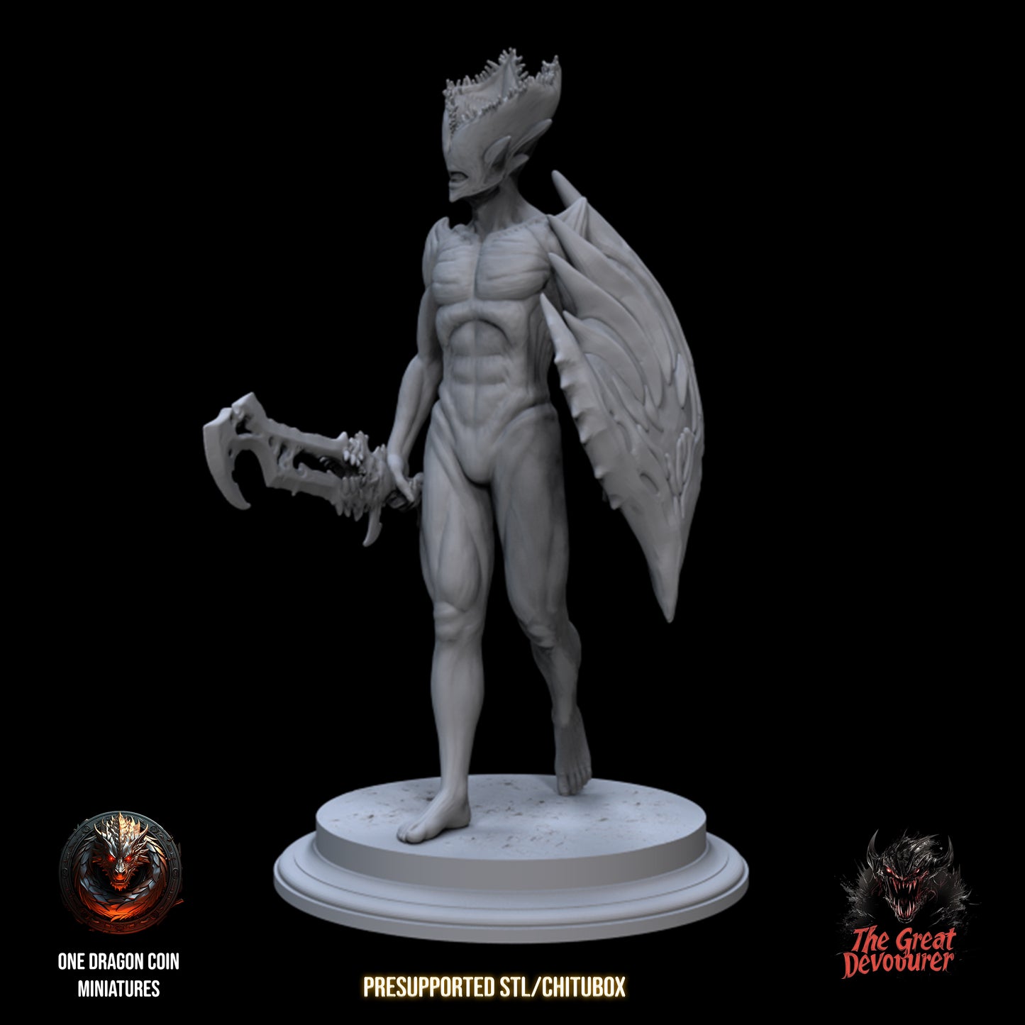 One Dragon Coin - Devouring Demon Infantry - DnD/TTRPG Figure/Miniature