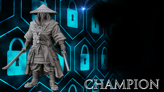 Forged Path - Tokugawa Ronin - Champion - DnD/Pathfinder/TTRPG Figure