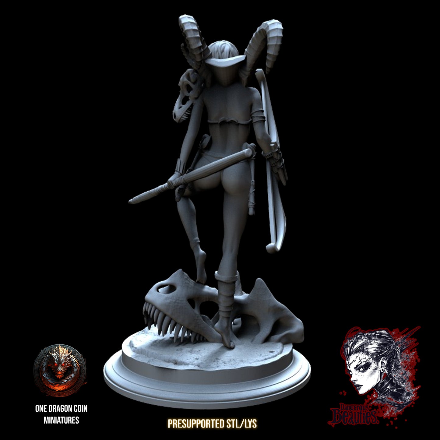 One Dragon Coin - Aveline, Huntress - DnD/TTRPG Figure/Miniature