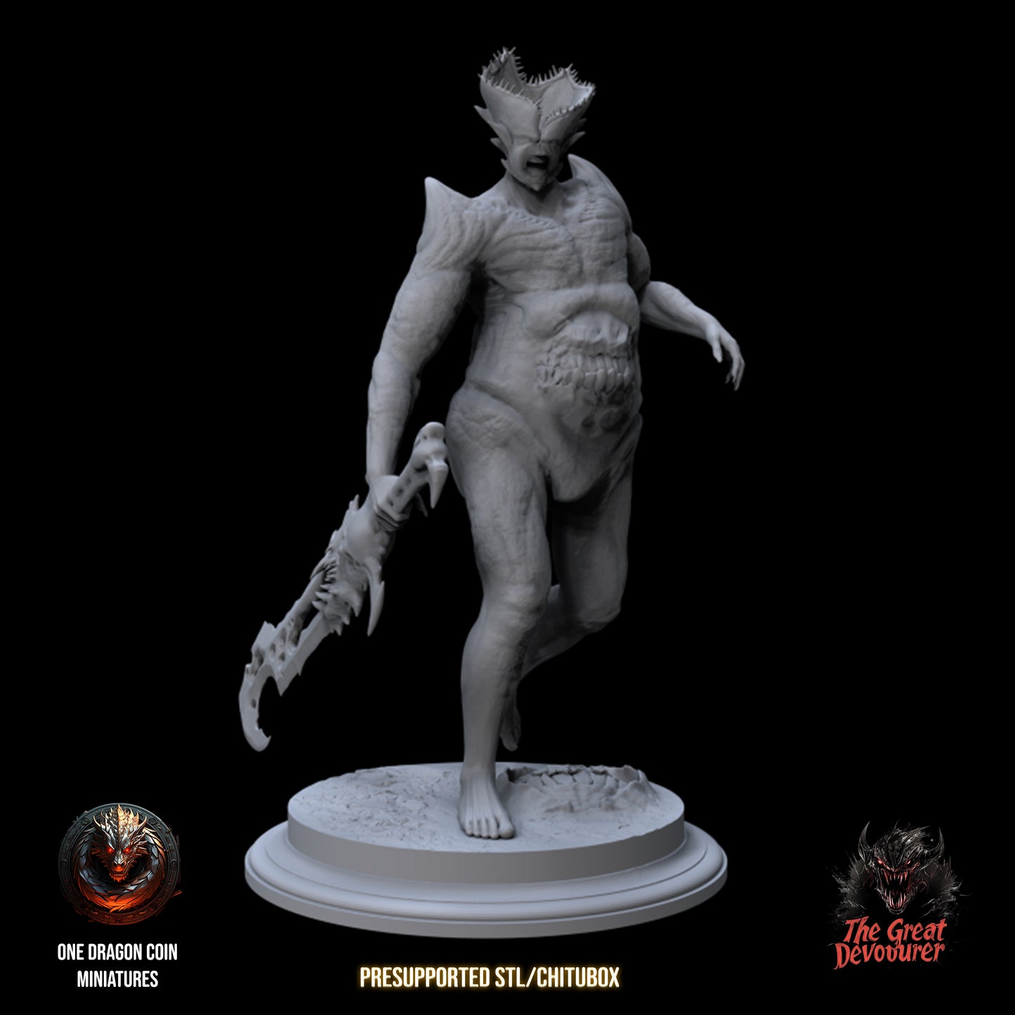 One Dragon Coin - Devouring Demon Abominations - DnD/TTRPG Figure/Miniature