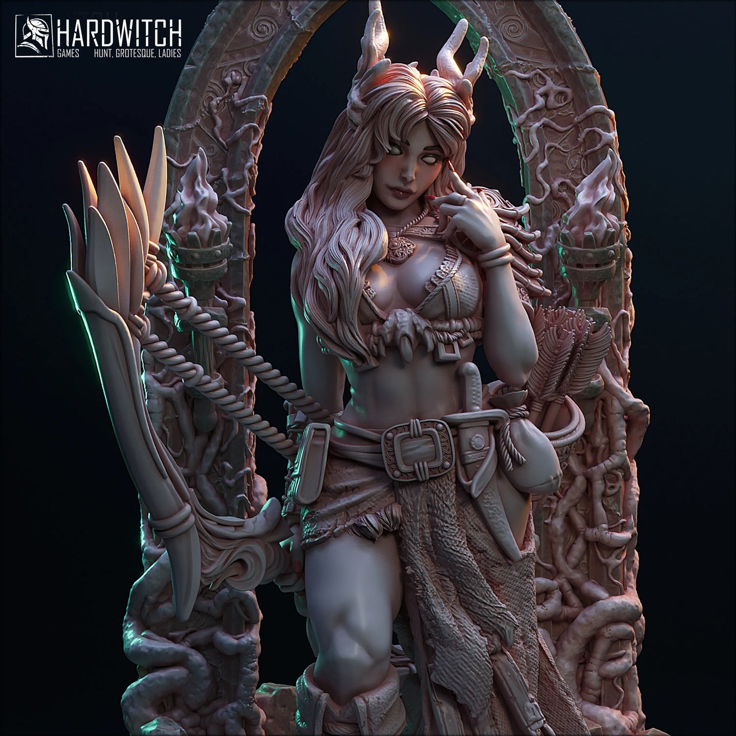 HardWitch Games - Yggdrasil - Yildiliel Solanthim - 75/100mm Pin Up/Figure/Model/Diorama