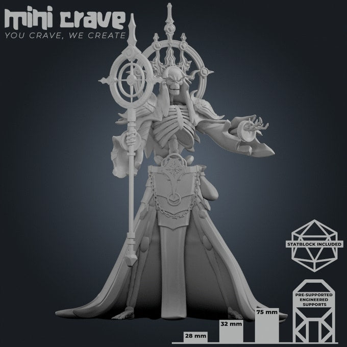 Mini Crave - Xiona Undeads - Lich - DnD/TTRPG Figure/Miniature