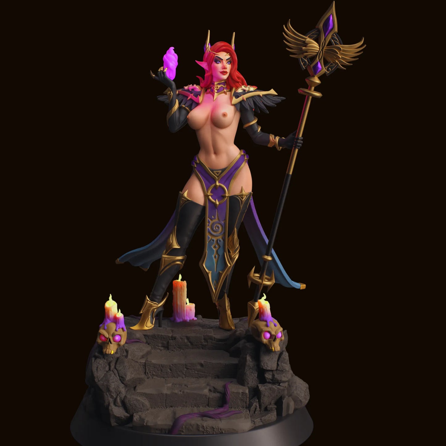 HoldMyMiniatures - Nocturne Shadow #1 - 75mm Pin Up/Figure/Model/Diorama