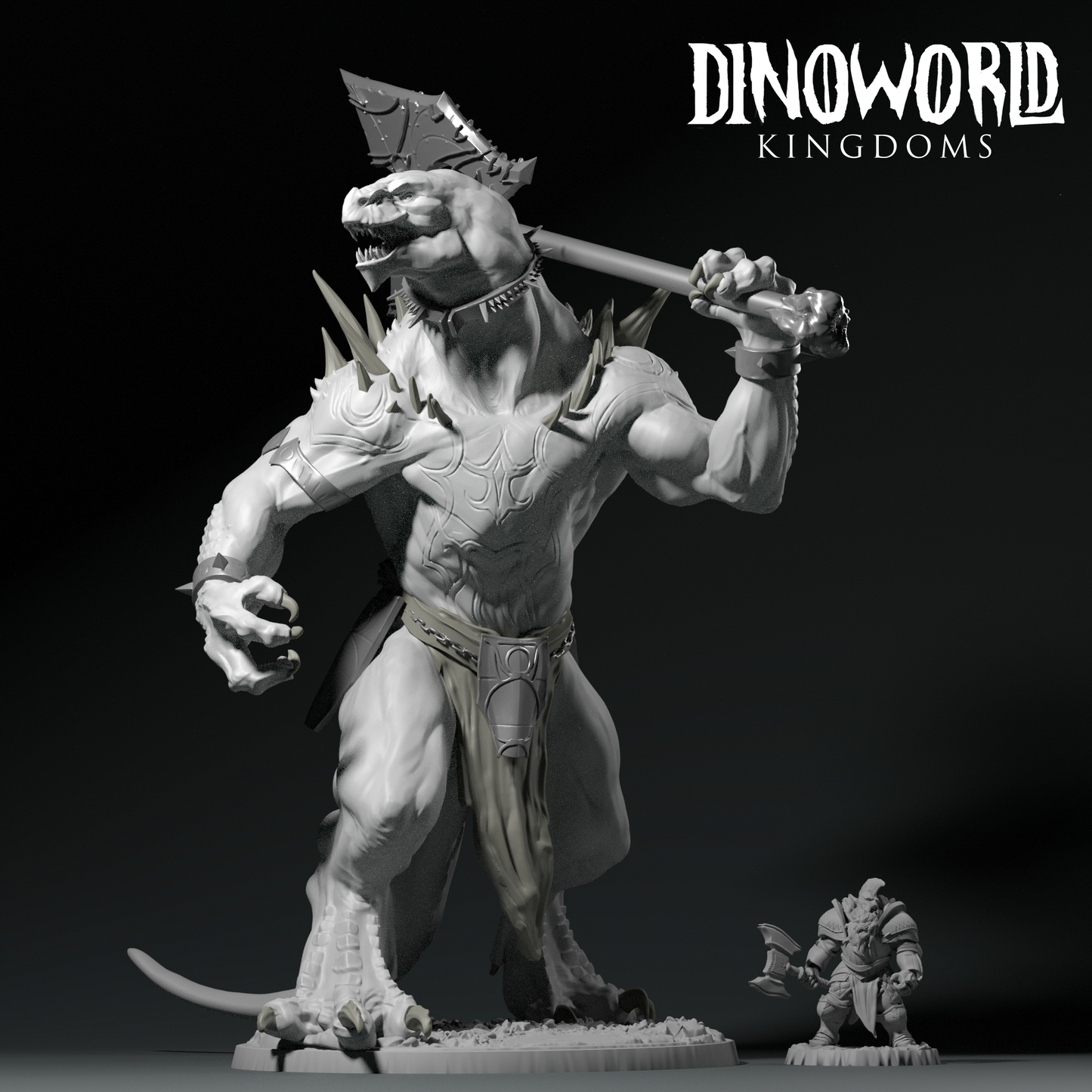 Dinoworld - Epics - T-Rex Demigod - DnD/Pathfinder/TTRPG Figure Miniature