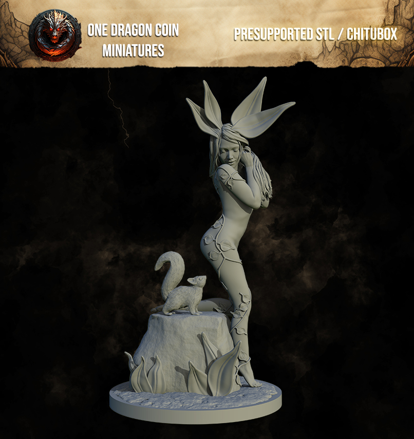 One Dragon Coin - Dryad - DnD/TTRPG Figure/Miniature