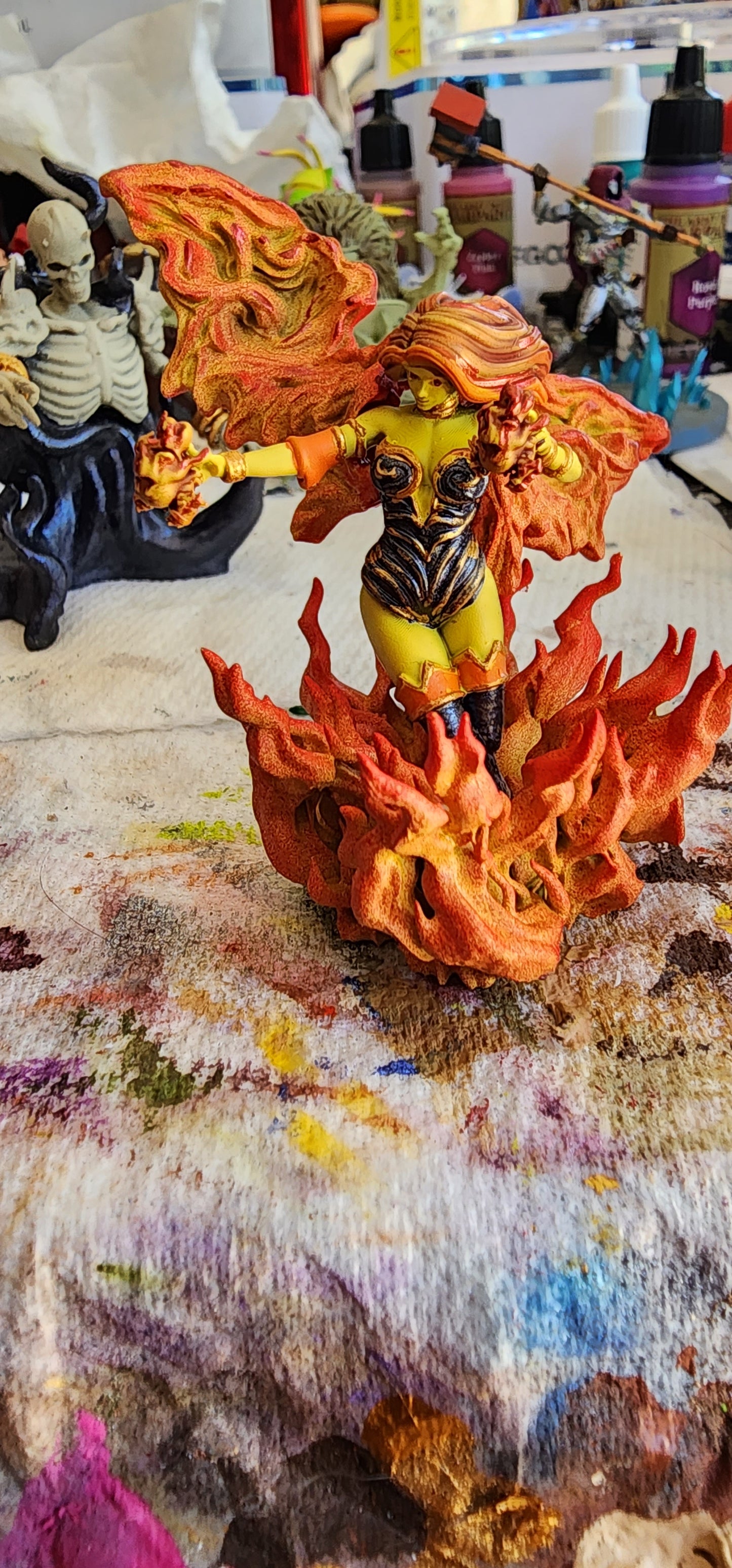 Ravi - Fantasy Girls #2 - Flare, Fire Elemental - 75mm Pin Up/Figure/Model/Diorama