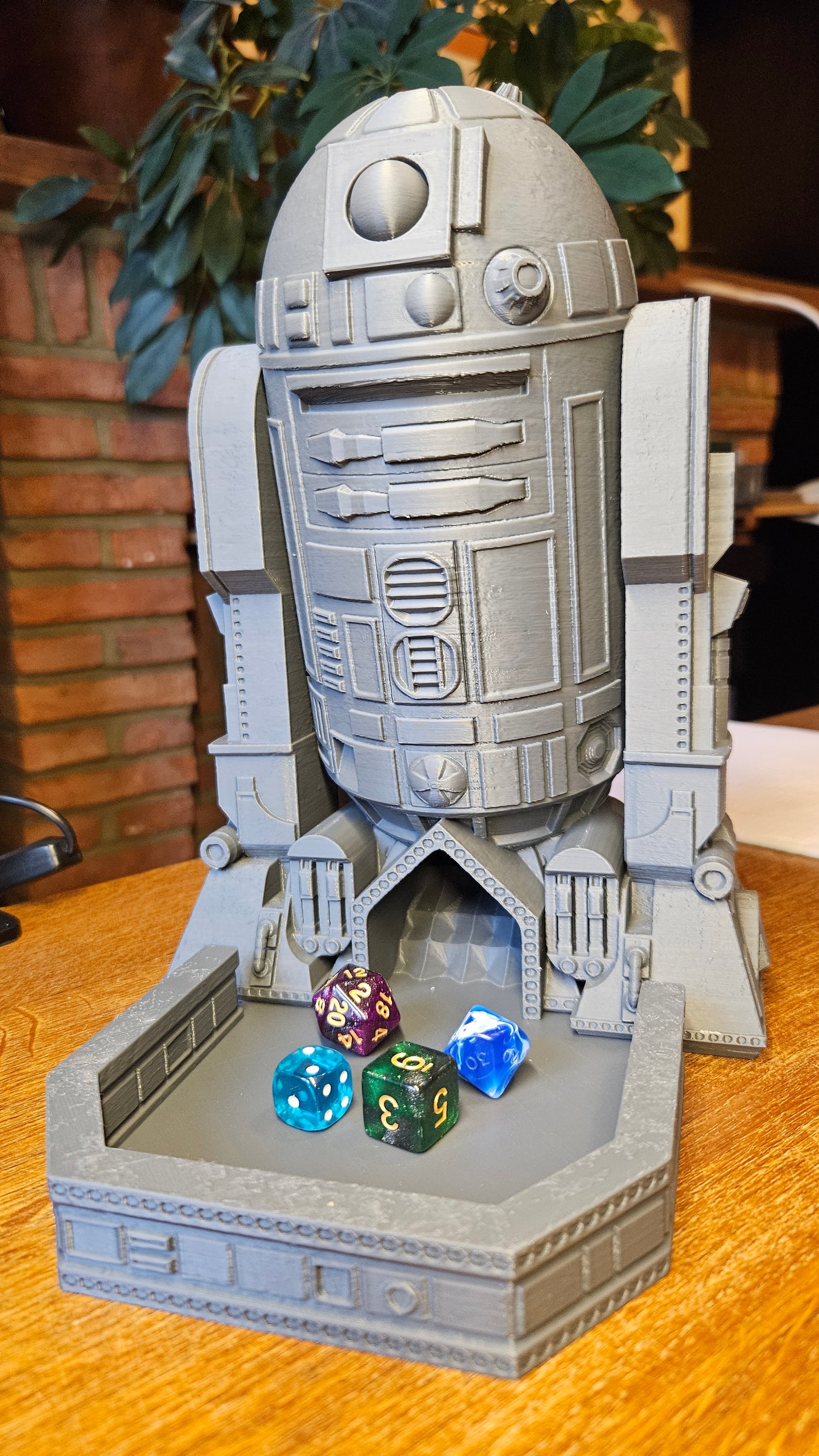 Fantasy3DTabletop - R2-D2 Droid Dice Tower - DnD/TTRPG/Roleplaying/Wargames