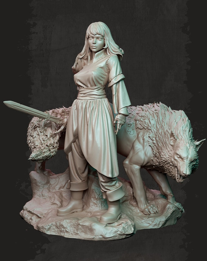 Nocturna - Night of the Wolf Call - 40/80mm Pin Up/Figure/Model/Diorama