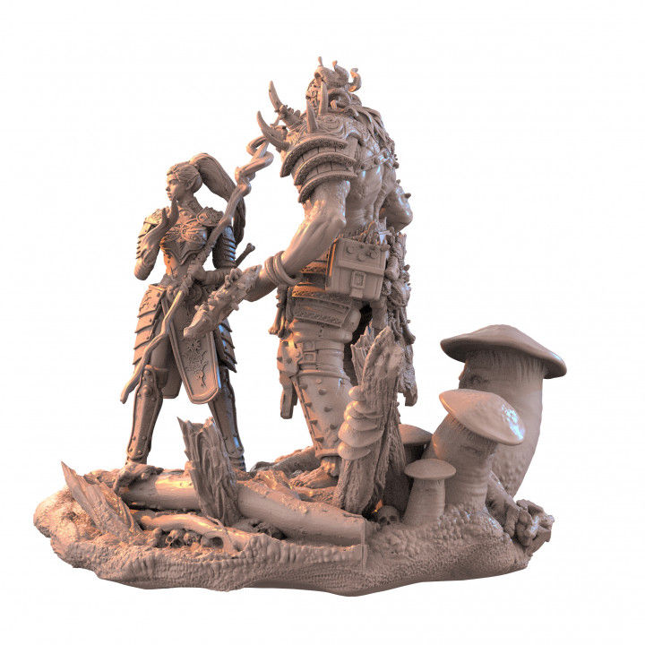 Z Kino - Dragur & Mage Diorama - 120mm Pin Up/Figure/Model/Diorama