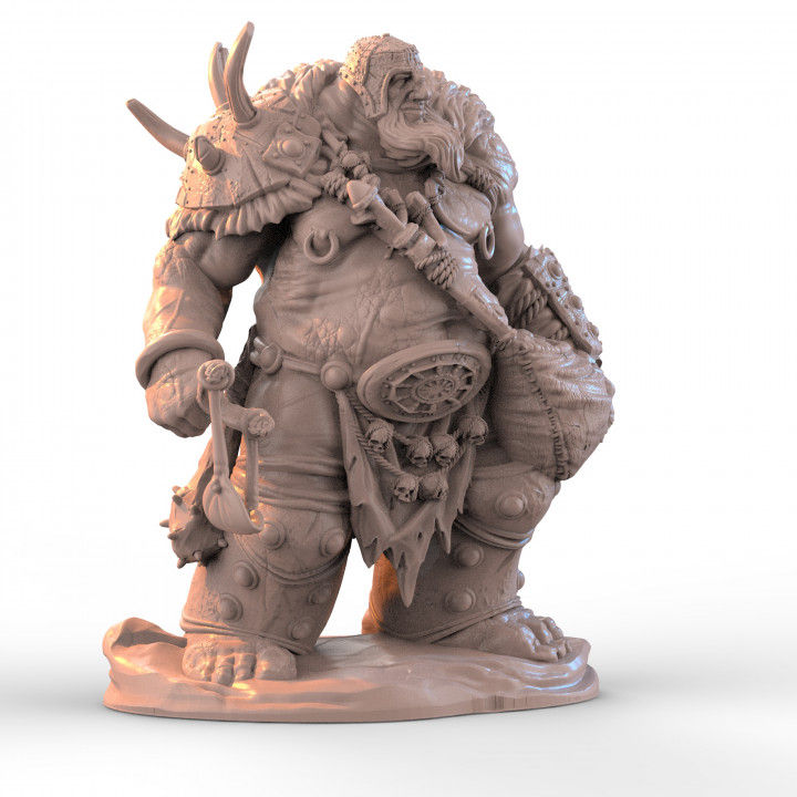 Z Kino - Ogre Slingshotter - DnD/Pathfinder/TTRPG Figure Miniature