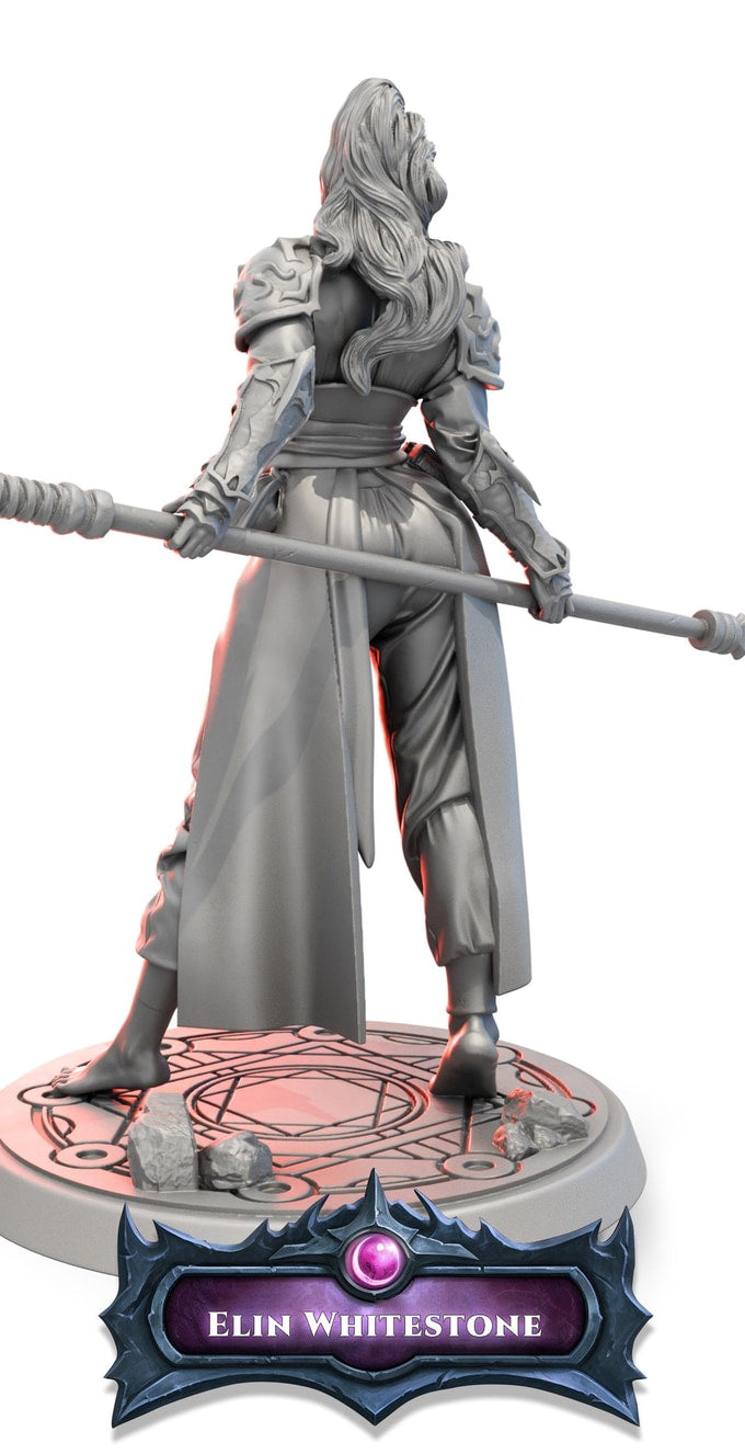 Fredrik Rosado - Rise of the Devourer - Elin Whitestone - 75mm Pin Up/Figure/Model/Diorama