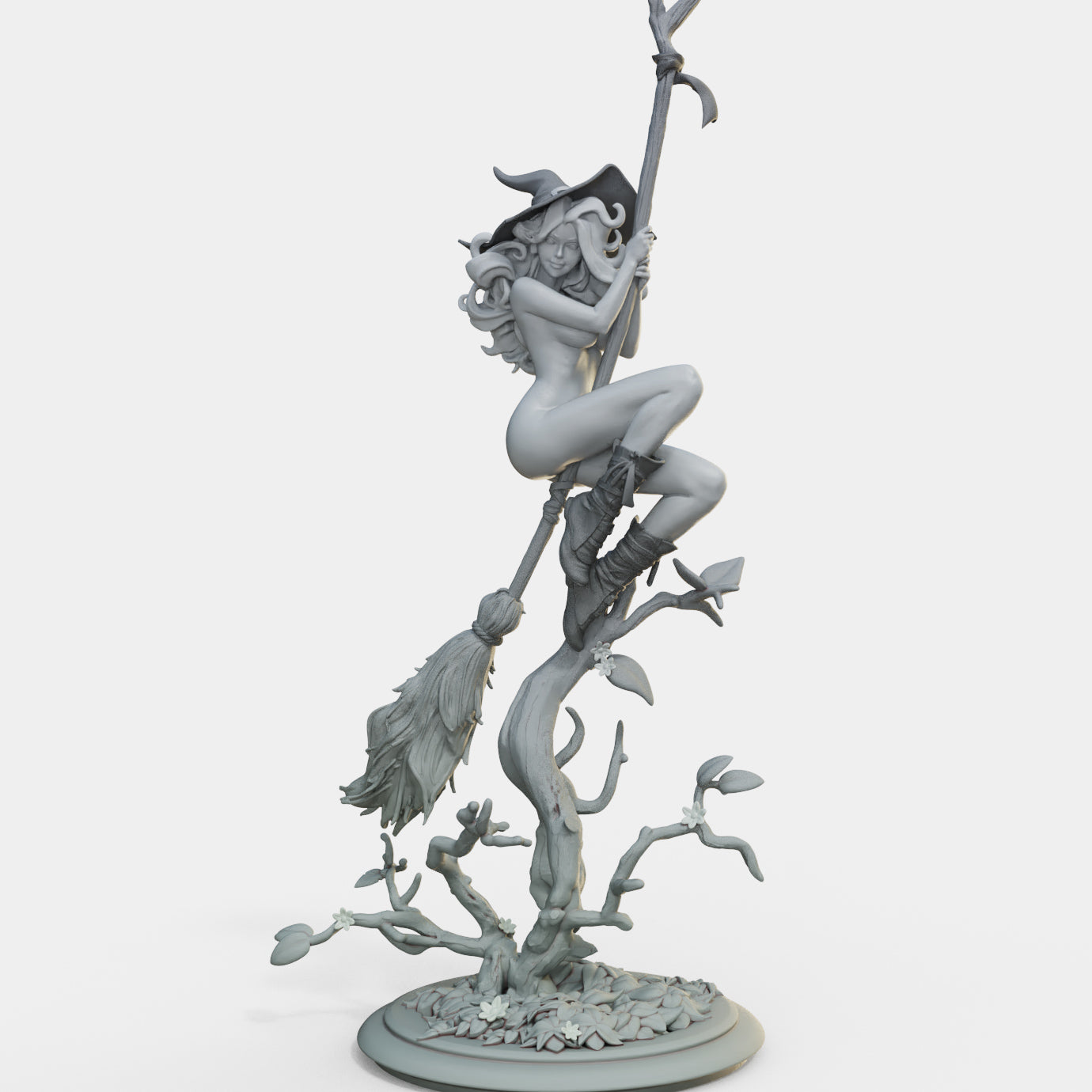 Female Miniatures - Bloodbound Witches - Sarina - 32/75/120mm Pin Up/Figure/Figurine/Diorama - Helios3DPrinting