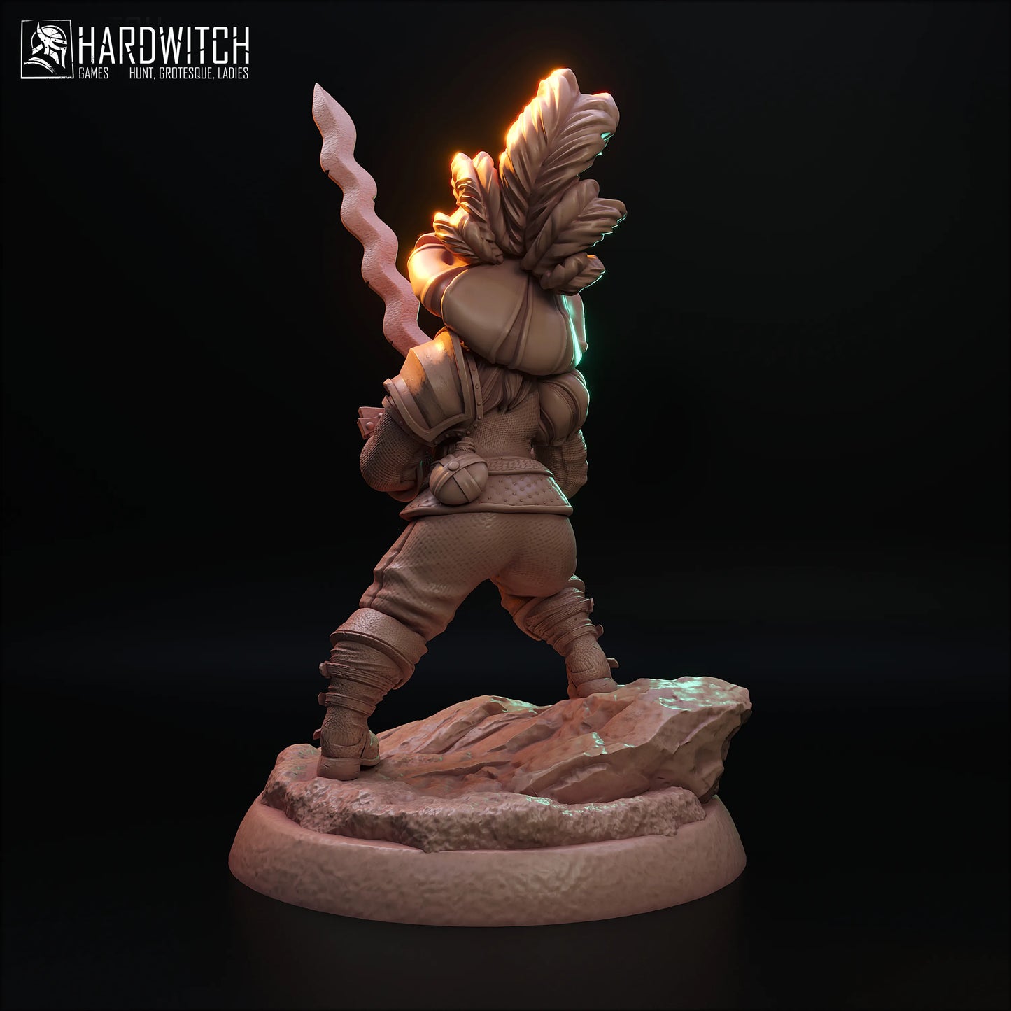 HardWitch Games - Blazing Blades - Hina - DnD/TTRPG Figure/Miniature