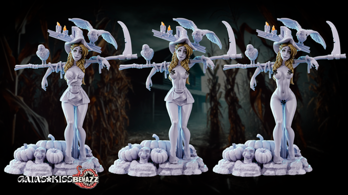 Gaia Miniatures - Halloween - Scarecrow - 75mm Pin Up/Figure/Model/Diorama