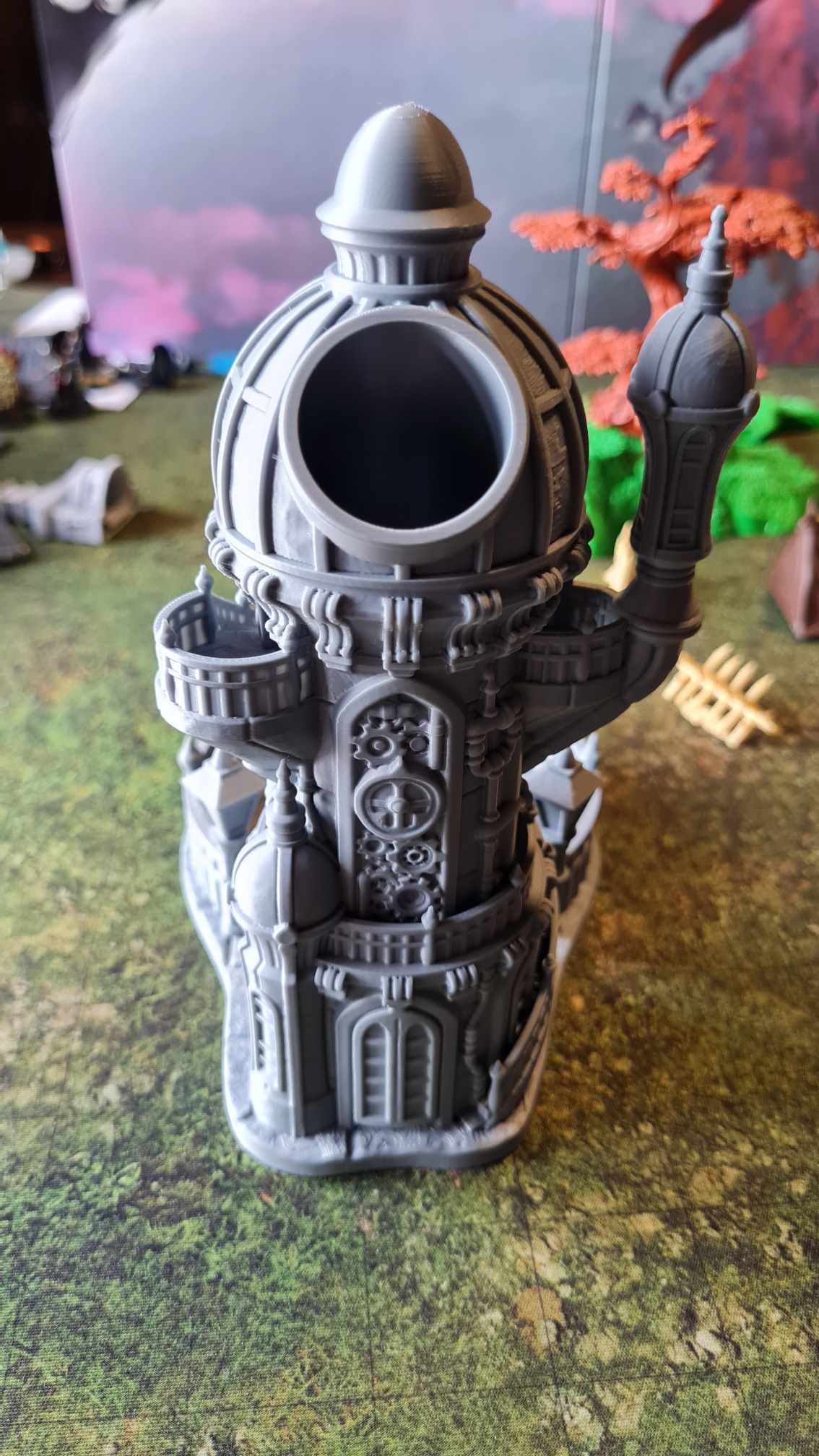 Fantasy3DTabletop - Mechanist's Dice Tower - DnD/TTRPG/Roleplaying/Wargames