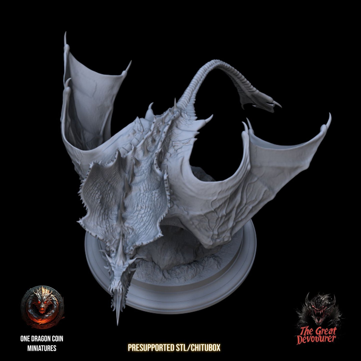 One Dragon Coin - Devourer Demon - DnD/TTRPG Figure/Miniature