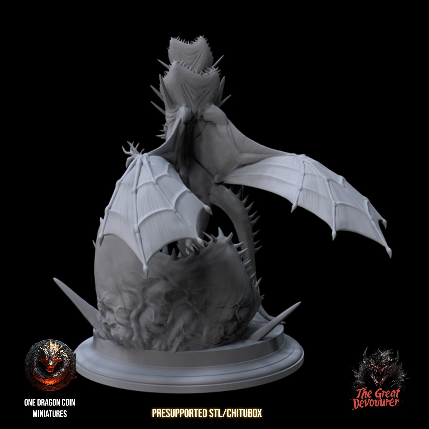 One Dragon Coin - Devouring Demon - DnD/TTRPG Figure/Miniature