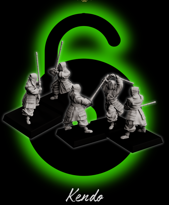Forged Path - Tokugawa Bushido - Kendo - DnD/Pathfinder/TTRPG Figure