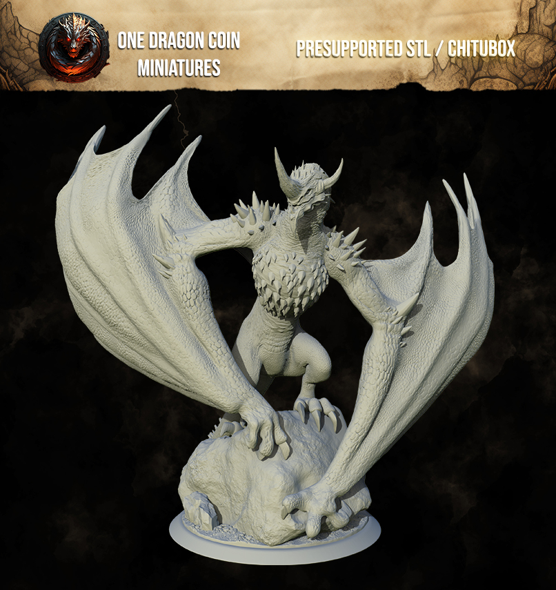 One Dragon Coin - Scaledur #2 - DnD/TTRPG Figure/Miniature