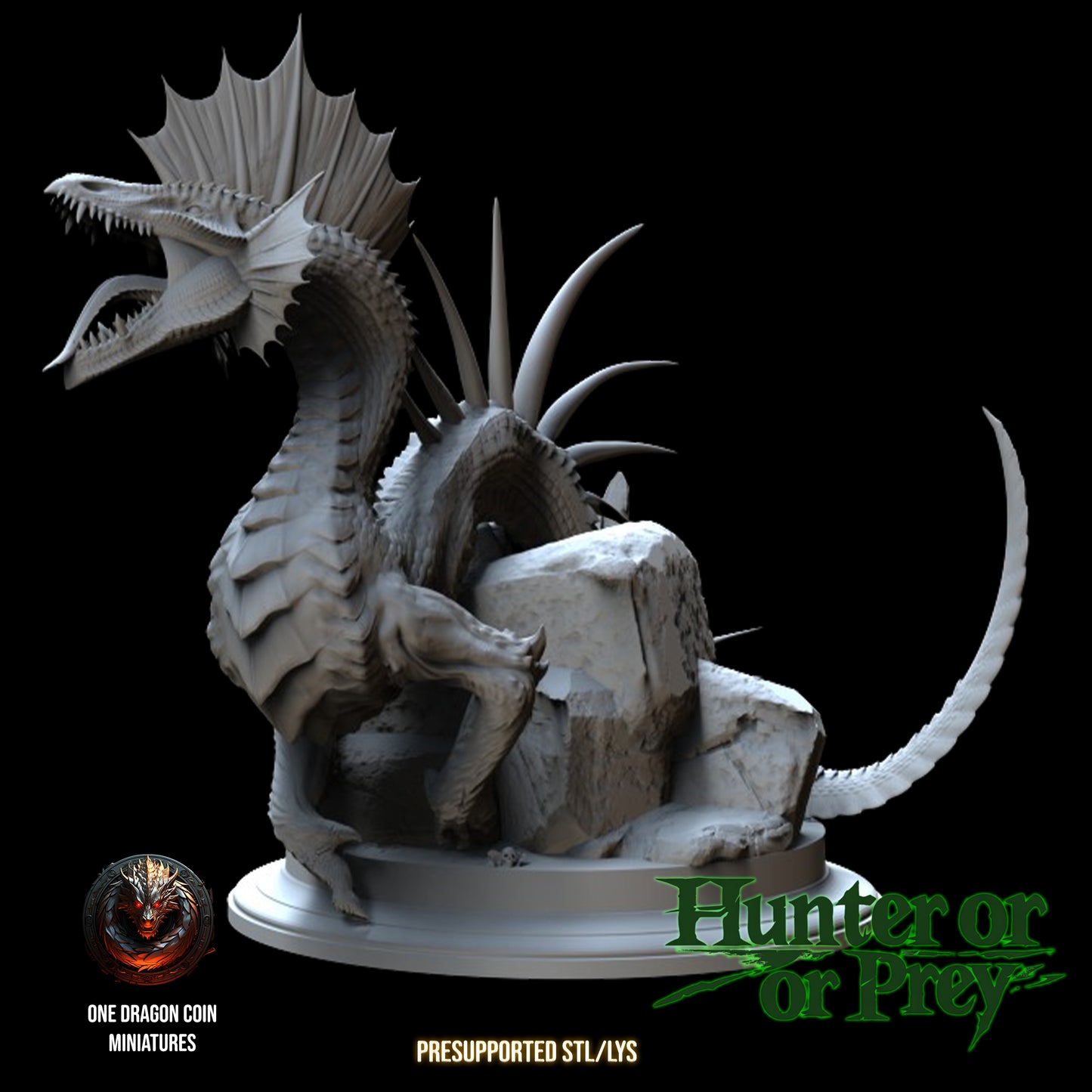 One Dragon Coin - Basilisk - DnD/TTRPG Figure/Miniature