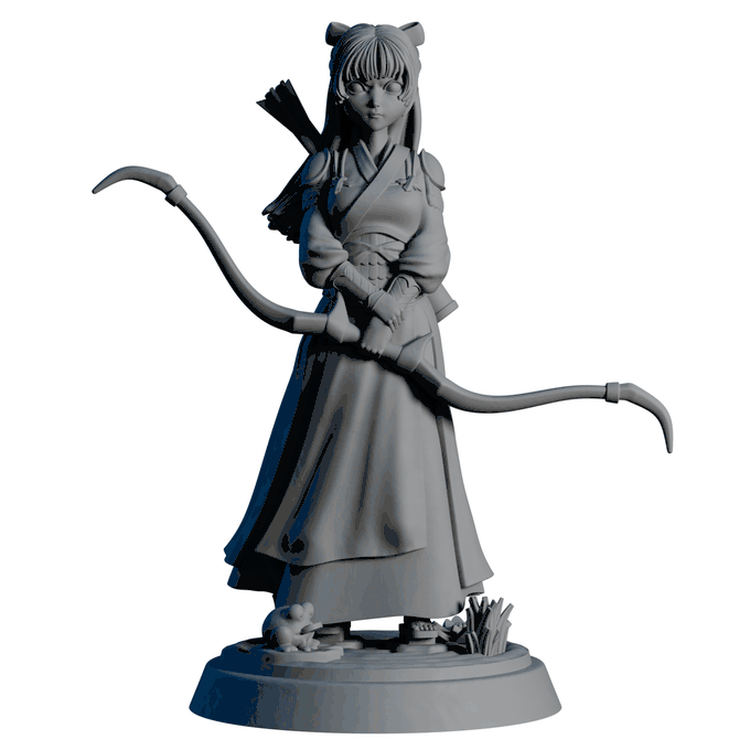 AsymSculpts - Sculpted Sisters: Oriental - Archer - 75mm Pin Up/Figure/Model/Diorama