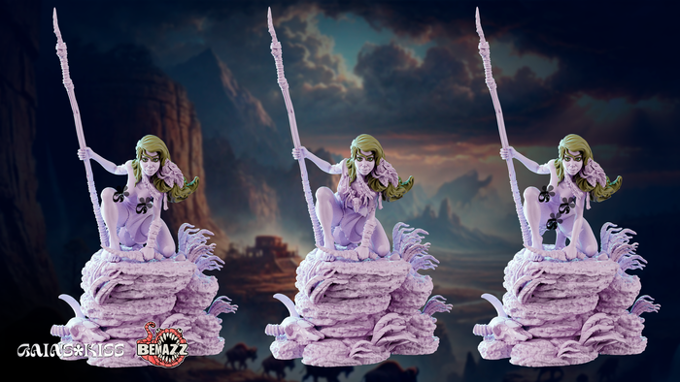 Gaia Miniatures - The Hunt - Kaela Bloodclaw - 75mm Pin Up/Figure/Model/Diorama