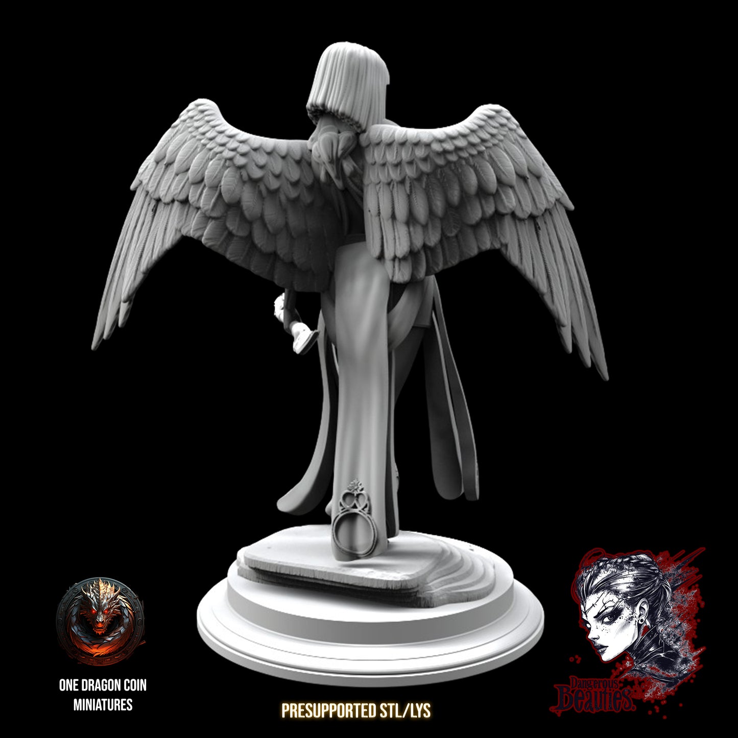 One Dragon Coin - Merina, Angel - DnD/TTRPG Figure/Miniature